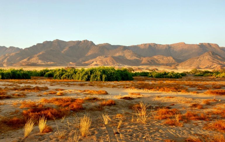 the highest mountain range in Namibia