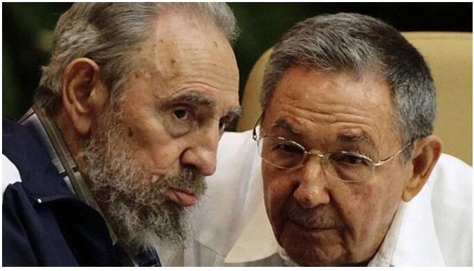 The two brothers Fidel and Raúl Castro
